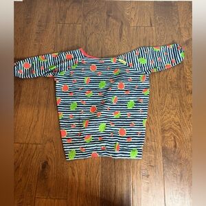 Striped Watermelon Print Kids Bib